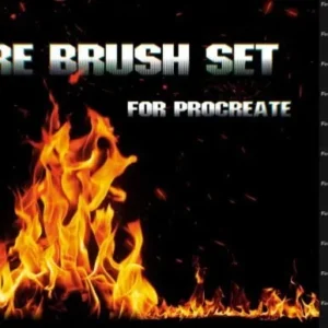 Fire and Flame Procreate Brushes