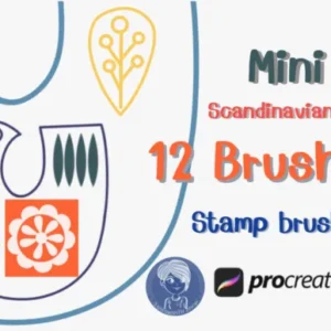 MiniScandinavian Stamp Brushes