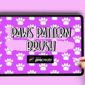 Paws Pattern Procreate Brushes