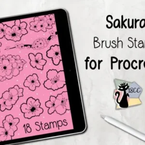 Stamp Brush Procreate Sakura