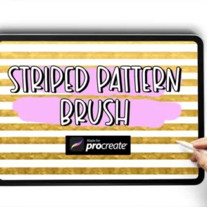 Striped Pattern Brush Procreate Brushes
