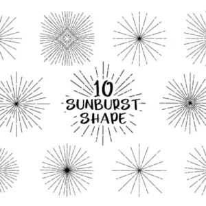 Sunburst Shape for Procreate