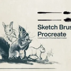 10 Sketch Brushes Procreate