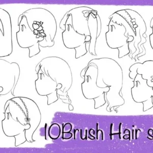 Brushes Girl Hairstyle