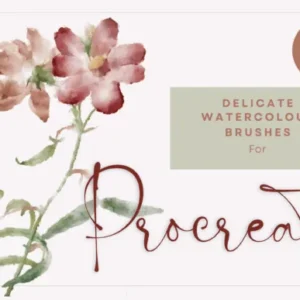 Delicate Watercolor Brushes