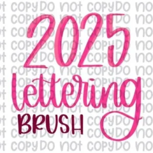 2025 Procreate Lettering Brush