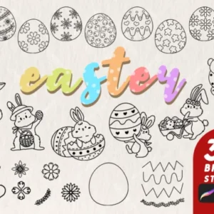 Easter Brush Stamps