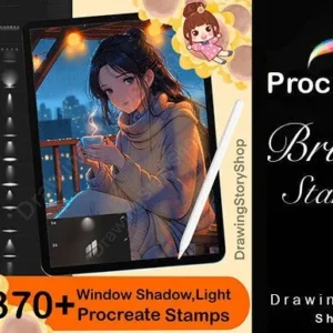 Procreate Windows Shadow Stamps