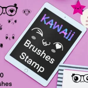 60 Kawaii Face Brushes