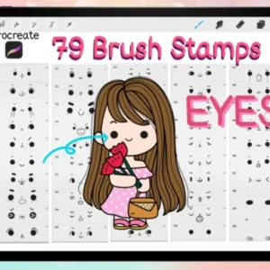 79 EYES Brush Stamps for Procreate