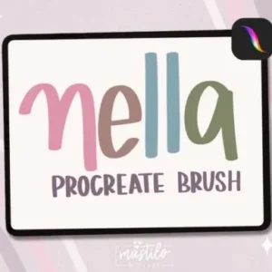 Chunky Lettering Procreate Brush