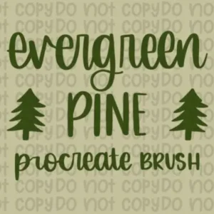 Evergreen Pine Procreate