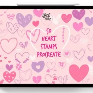 Procreate Heart Stamp Bundle