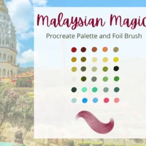 Procreate Malaysian Palette & Foil Brush