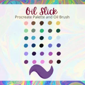 Procreate Oil Slick Palette and Brush