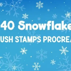Snowflake Brush Stamp
