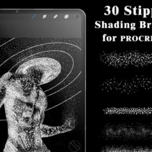 Stipple Shading Brushes Procreate