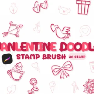 Valentine Doodle brushes