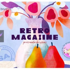 Retro Magazine Brushset