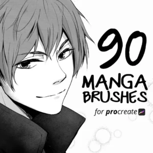 90 Manga Brushes For Procreate