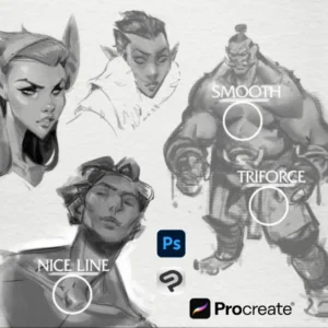 9 Basic Brushes for Procreate, Photoshop & Clip Studio Paint