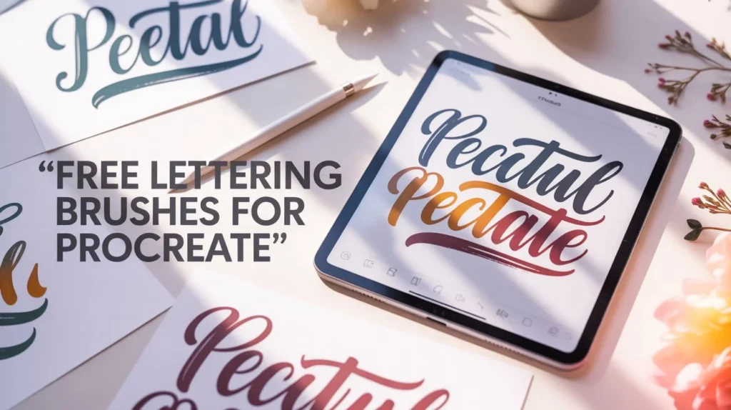 procreate lettering brushes free