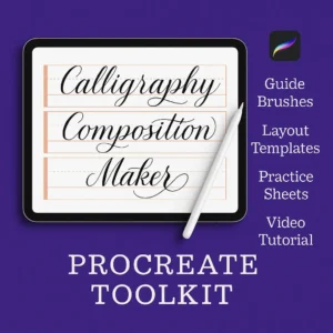 Calligraphy Composition Maker for Procreate