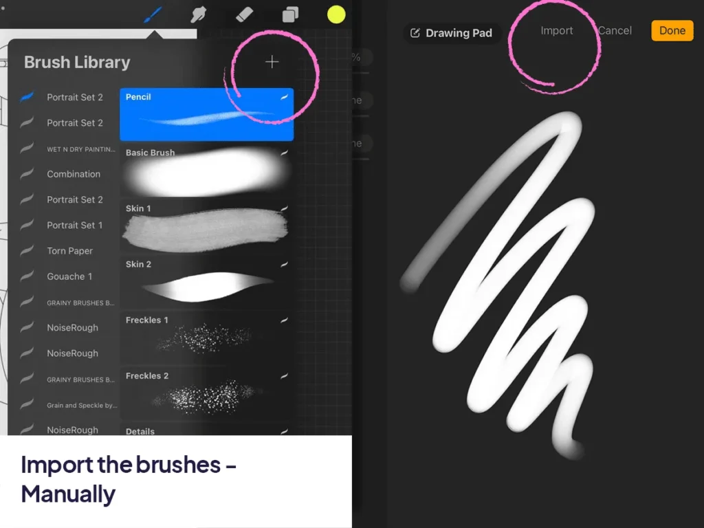how to install Procreate brushes
