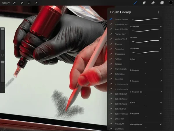 Tattoo Brushes for Procreate