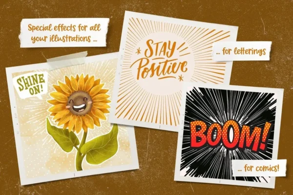 The Speedline Stamp Set for Procreate - Image 2