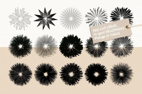 The Speedline Stamp Set for Procreate - Image 3