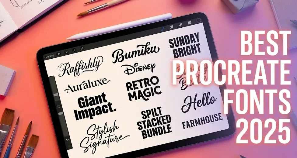 procreate fonts