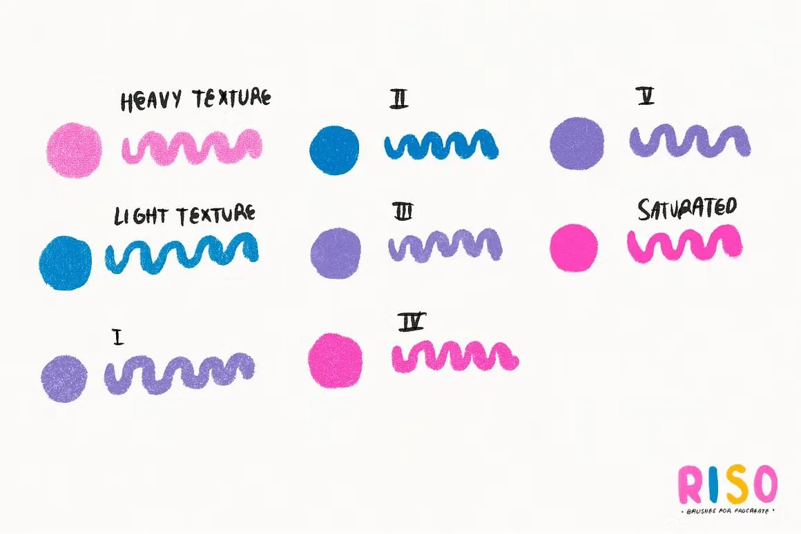 Riso Brushes for Procreate – Free Download Texture Set - Image 2