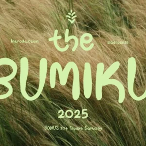 Bumiku – Free Procreate Fonts Download | Playful Organic Lettering