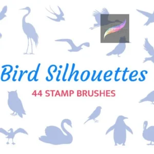 Bird Silhouettes for Procreate