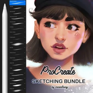 Free 18 Sketching Brushset for procreate