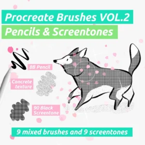 Free Screentone Brush Procreate