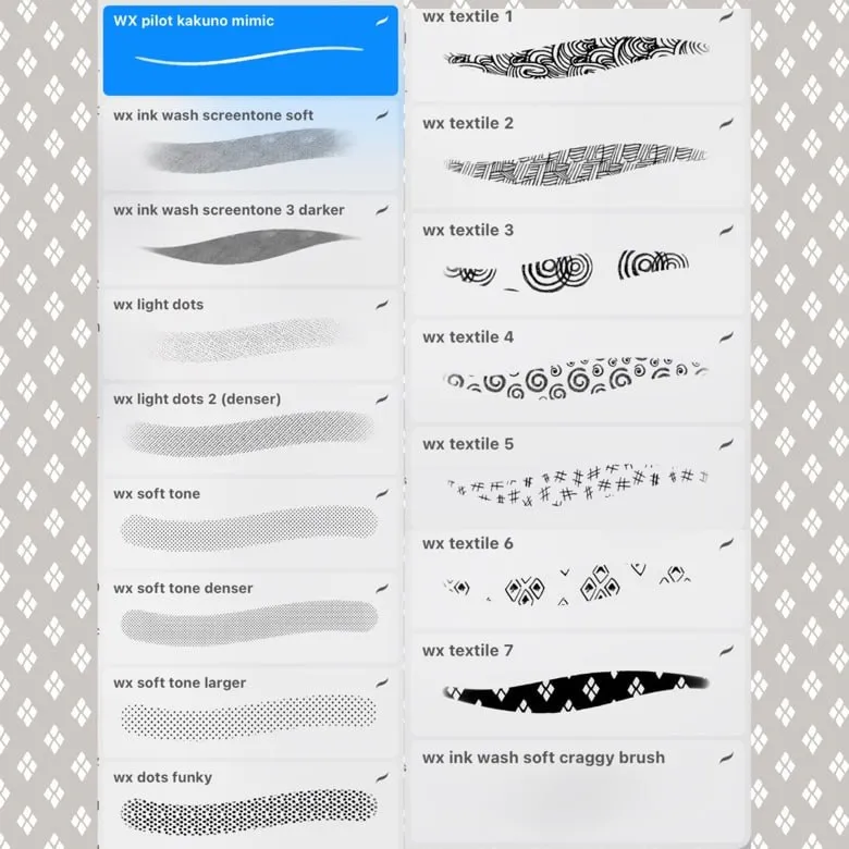 Free Procreate Texture Brushes (17 Manga Tones & Ink Tools) - Image 2