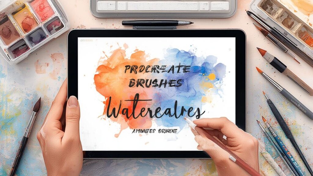 procreate watercolor brushes​