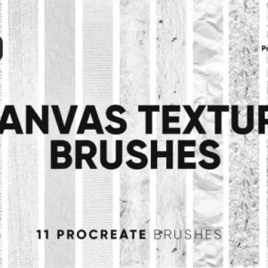 10 canvas texture brushes procreate