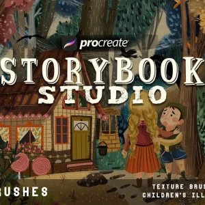 30 texture brushes for procreate