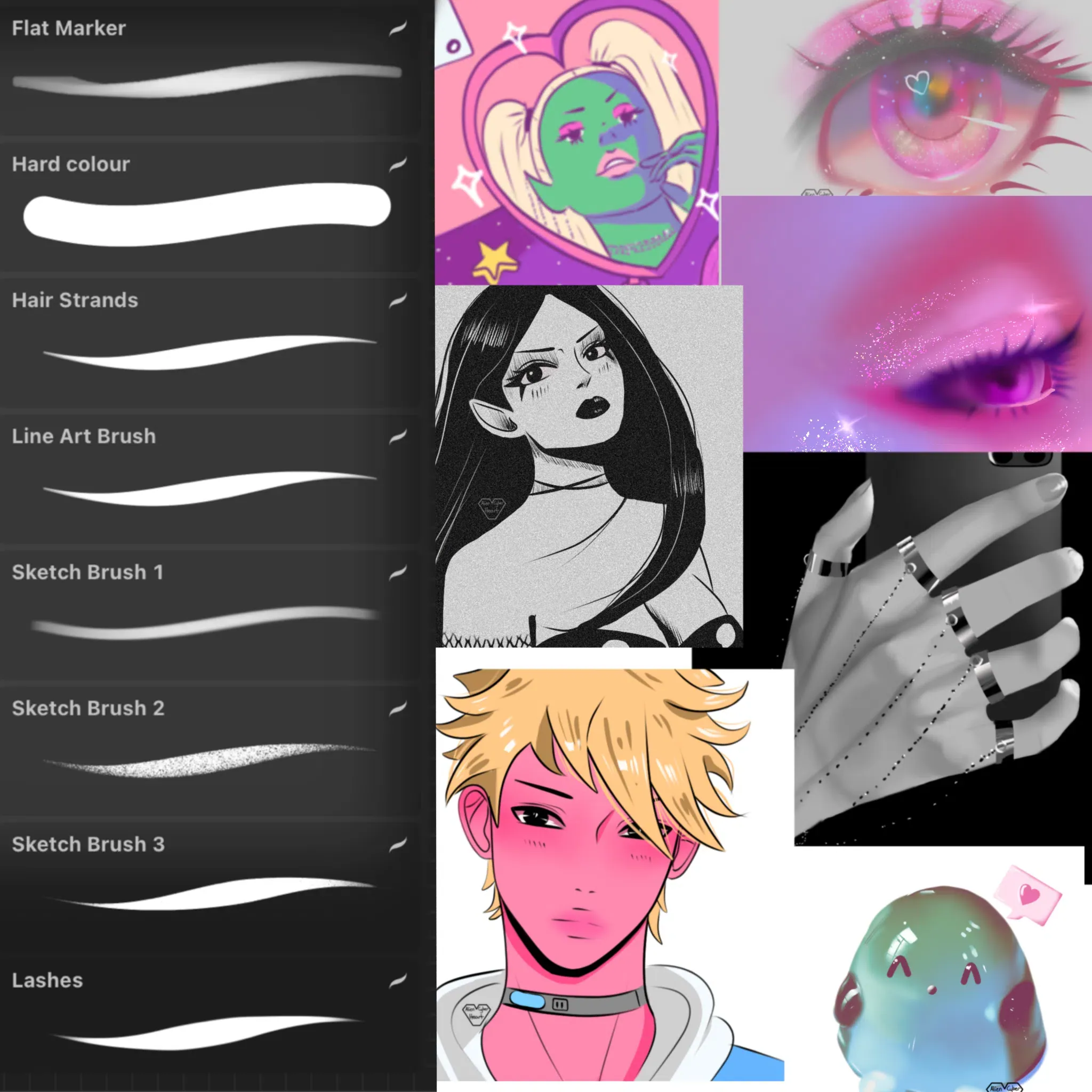 basic brush set procreate