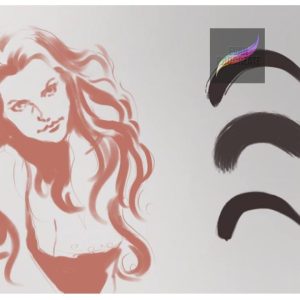 blend hair brushes for procreate