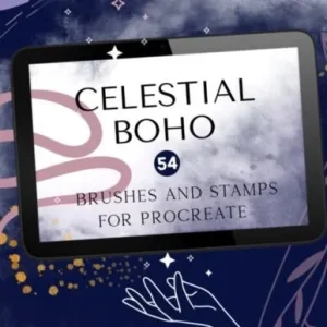 celestial procreate stamps