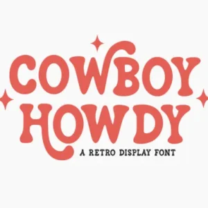 cowboy howdy font