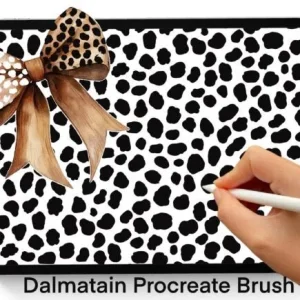 dalmatian texture brushes procreate
