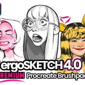 ergosketch 4.0 procreate brushpack