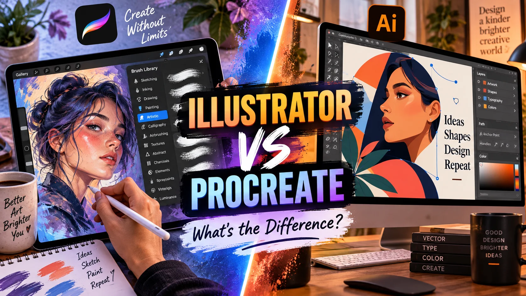 is illustrator similar to procreate
