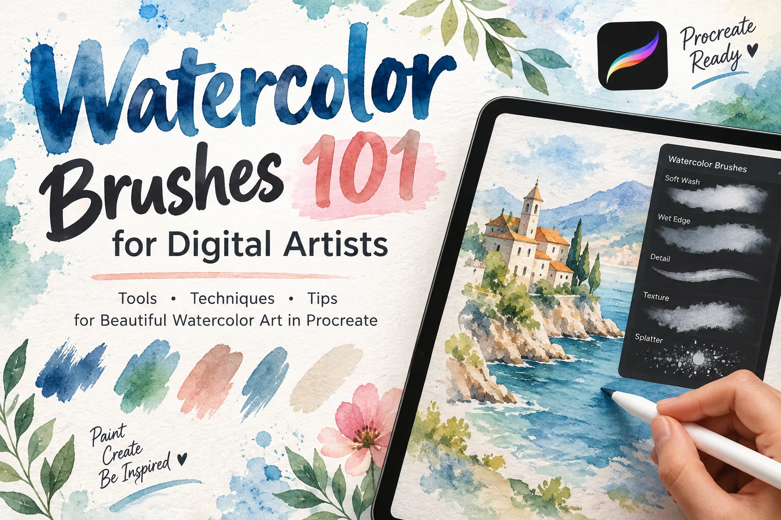 watercolor brushes 101 for digital artists