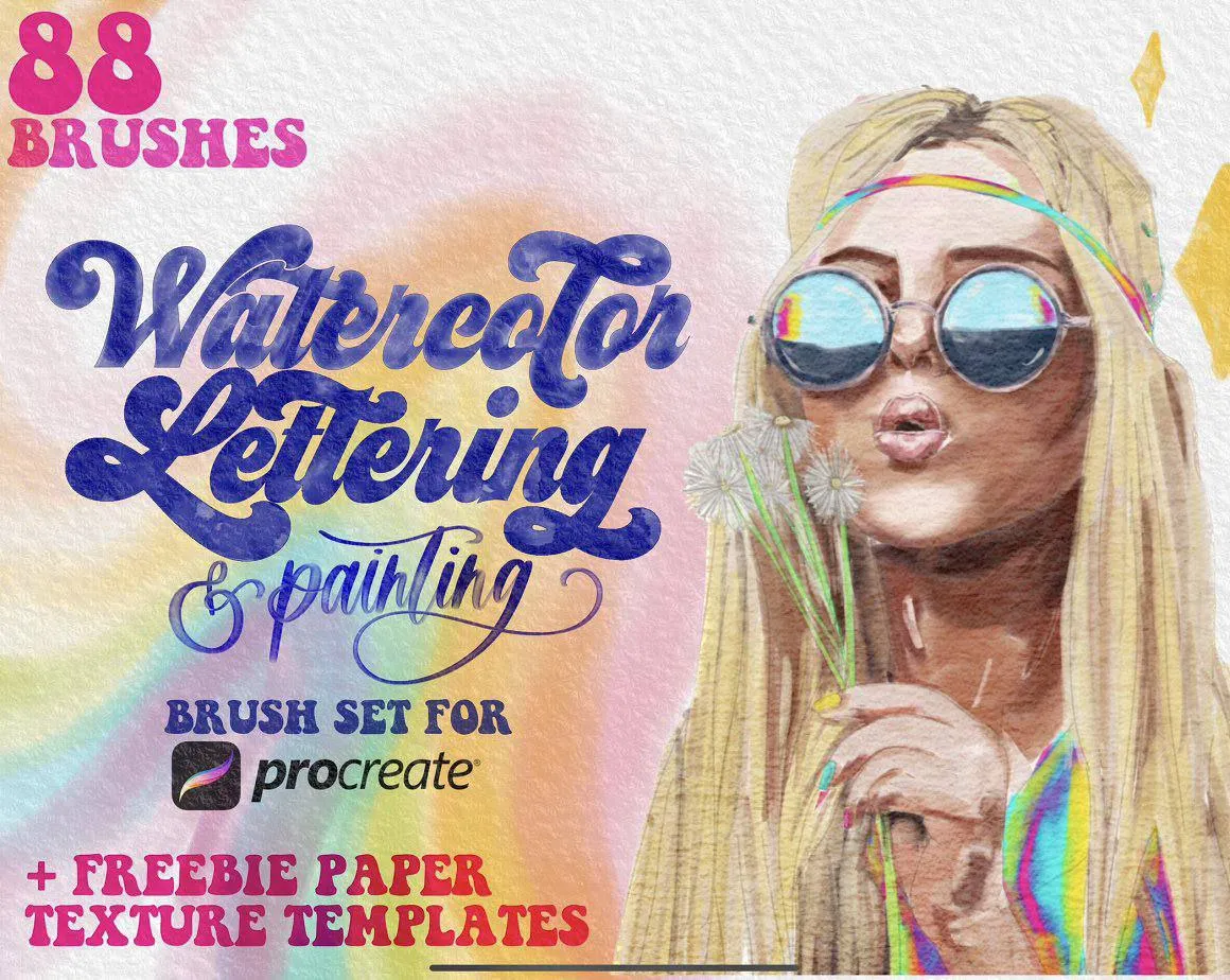 watercolor lettering & painting for procreate watercolor lettering & painting for procreate